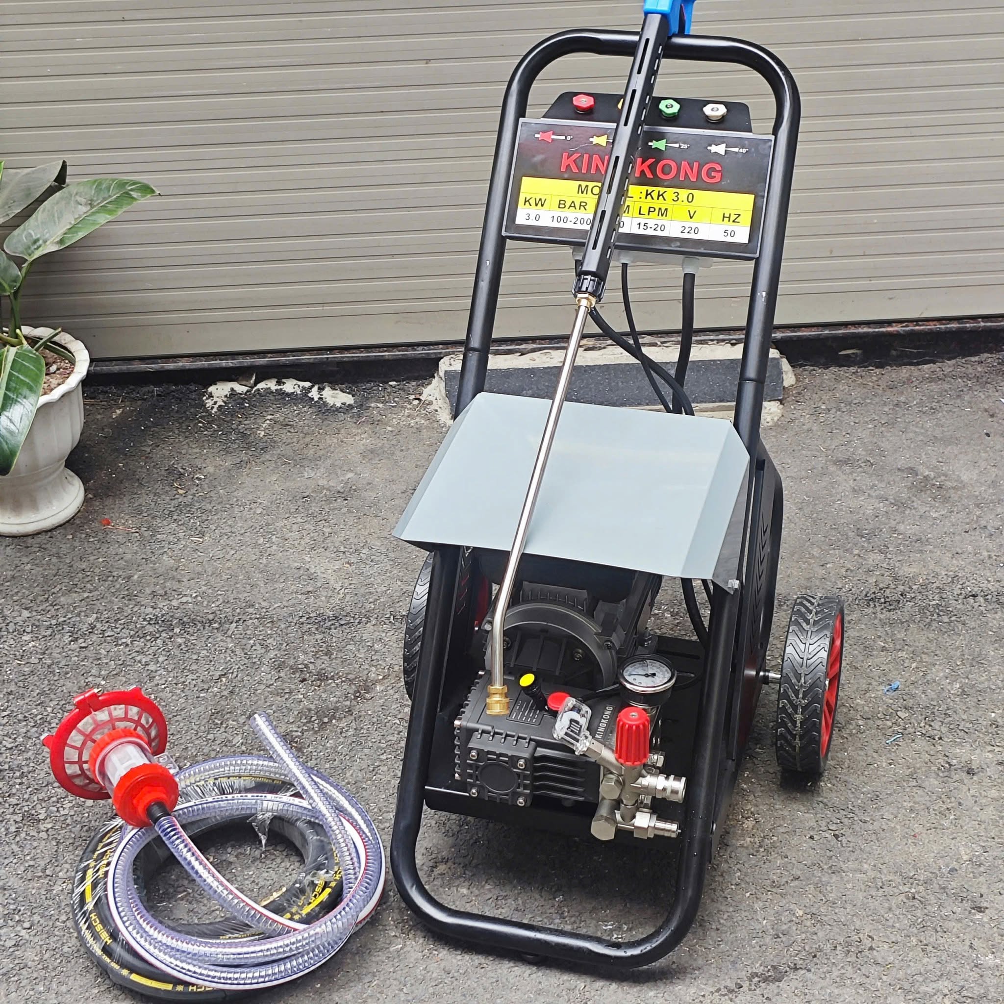 MÁY RỬA XE CAO ÁP KINGKONG 3KW ÁP 2300PSI
